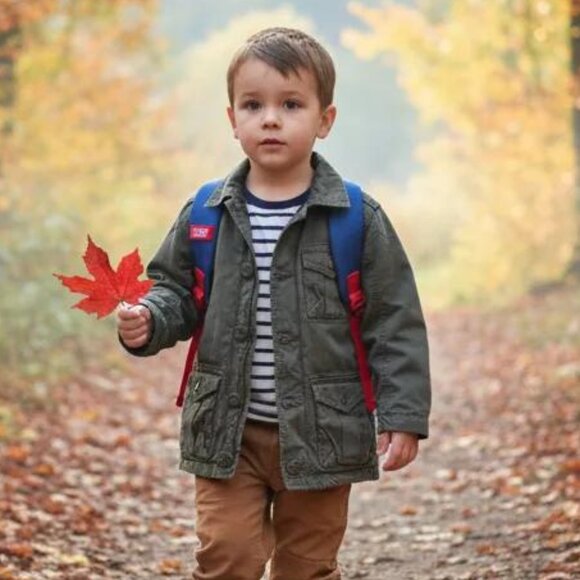 1989 Place Khaki Green Utility Jacket 4T - Picture 9 of 9